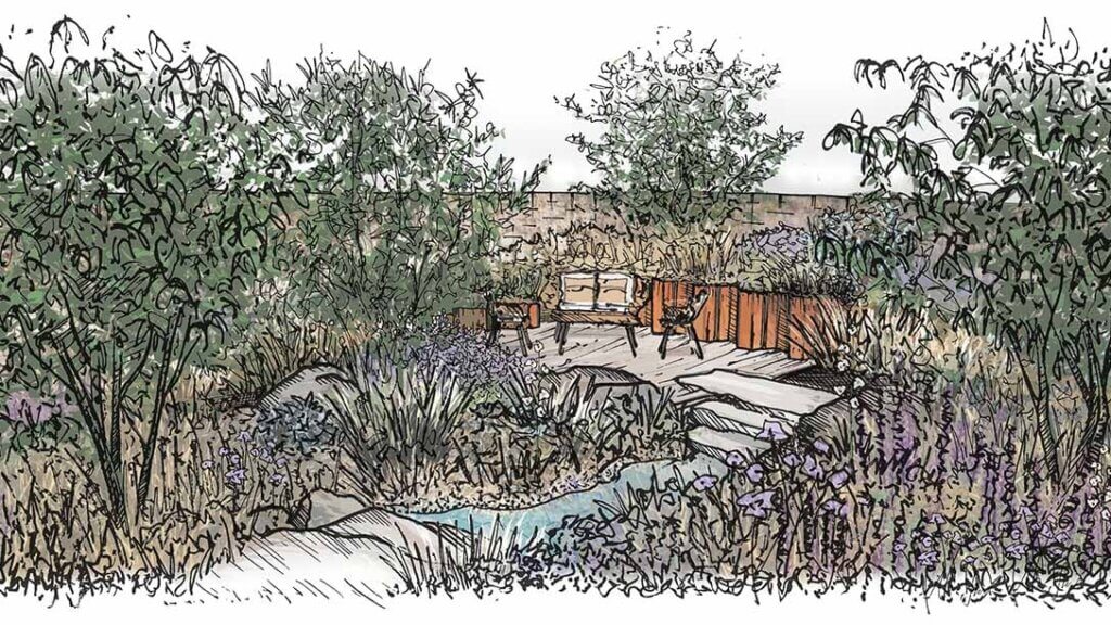 The Addleshaw Goddard: Freedom to Flourish Garden designed by Carey Garden Design Studio.